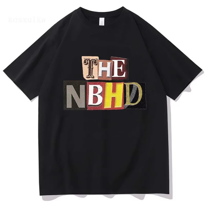 Camisetas com estampa do álbum Wiped Out, camiseta da banda The Neighborhood NBHD, camiseta de verão de alta qualidade, roupas femininas e masculinas