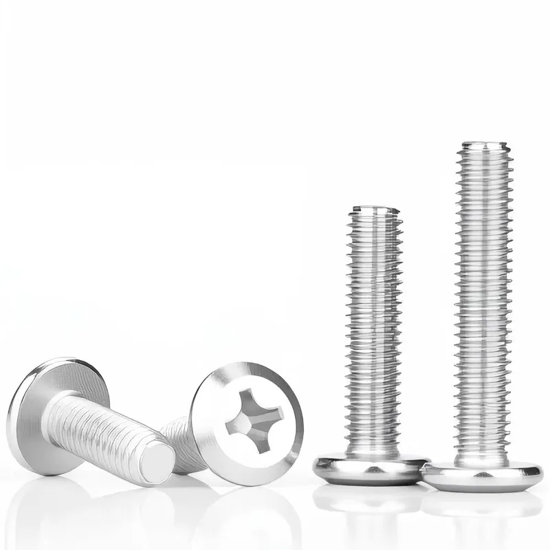 Cross Shaped Inverted Flat Head Joint Bolt M2-M5 304 A2 Stainless Steel Screws for Furniture Hardware Joint Connection