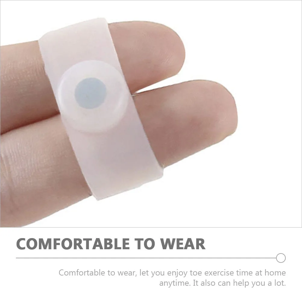 

5Pairs Magnetic Silicone Toe Rings Foot Massage Toe Cover Elastic Design Durable Home Acupoint Rings for Weight Loss and