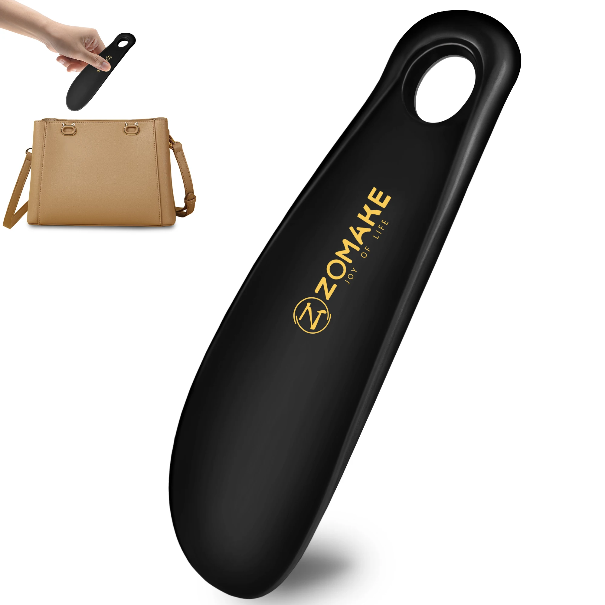 

Zomake Professional Shoe Horn Lifter 16.5cm Plastic Flexible Shoe Spoon Sturdy Slip Travel Shoehorn Effortless Shoe Wear