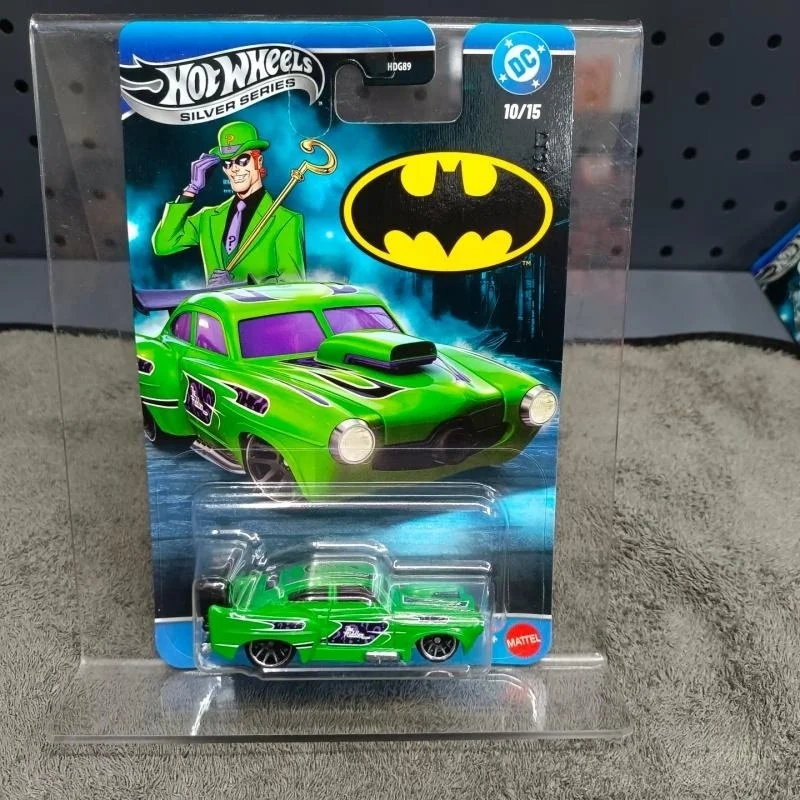 Hot Wheels HDG89 Серия Silver: Новая модель Бэтмобиля и Бэтвинга Бэтмена, масштаб 1:64, литая модель автомобиля, коллекция DC Riddler, подарочная игрушка.
