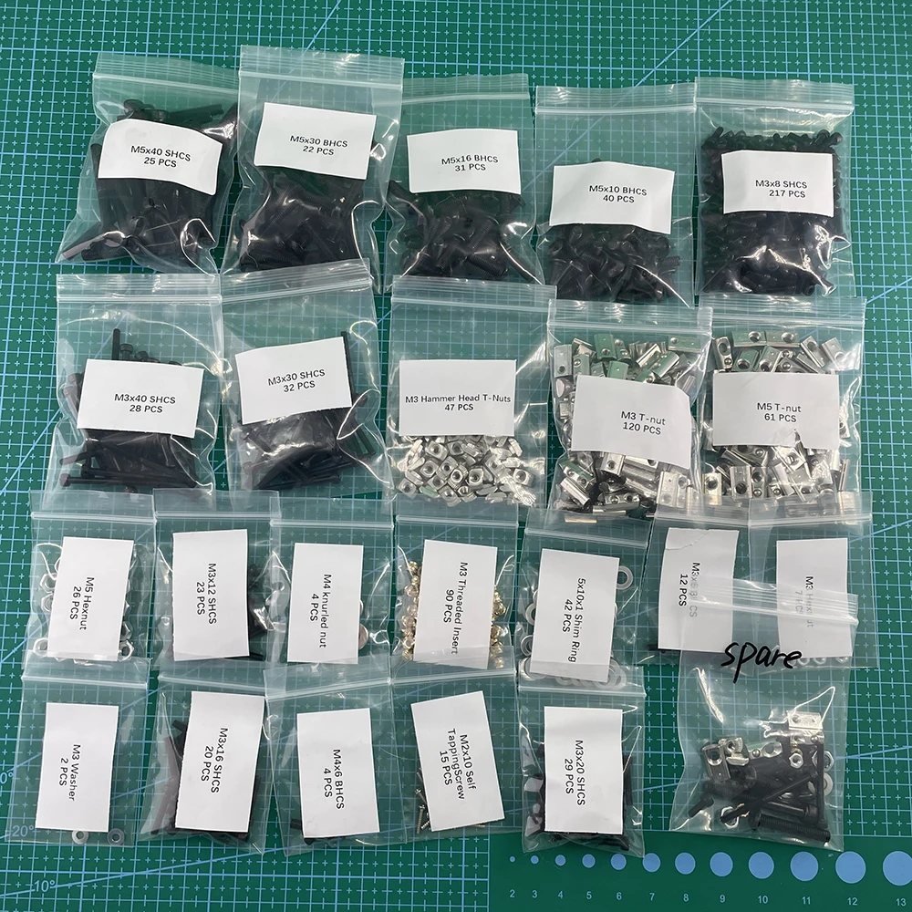 Top 3D Printer V2.4 R1/R2 DIY Project Fasteners Screws Nuts Full Kit Voron 2.4 3D Printer Screws Full Kit For Voron V2.4 parts