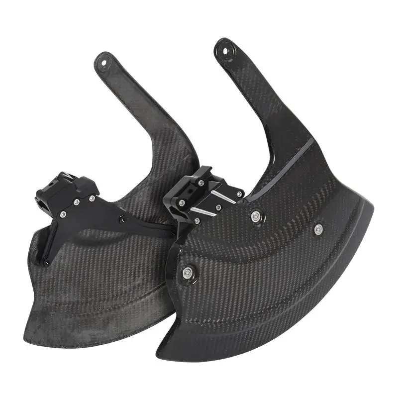 دراجة نارية الجبهة الفرجار المبرد عجلة القرص زوج غطاء ألياف الكربون النقي ملحقات لسيارات BMW S1000RR 1999-2025 M1000RR 2021-2025 #4