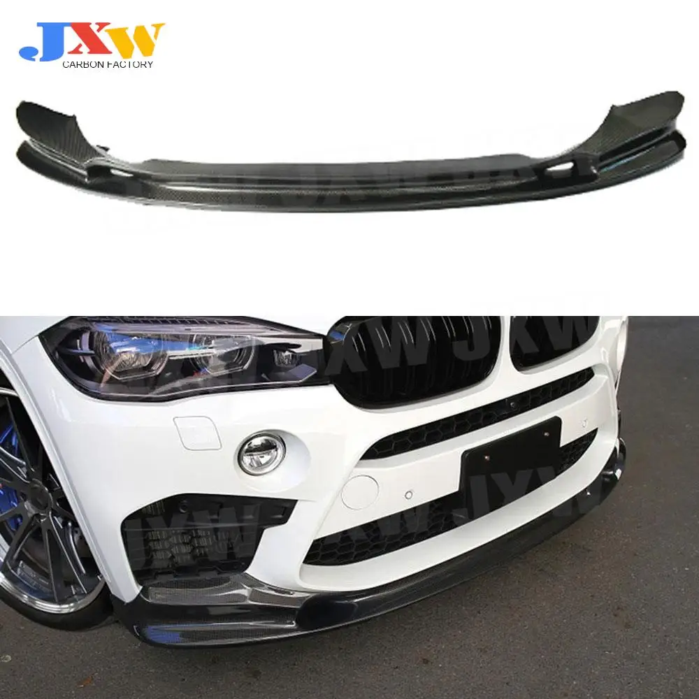 

Carbon Fiber Front Bumper Lip Spoiler Splitter For BMW X5M X6M F85 F86 2015 2016 2017 2018 3D Style Car Styling FRP