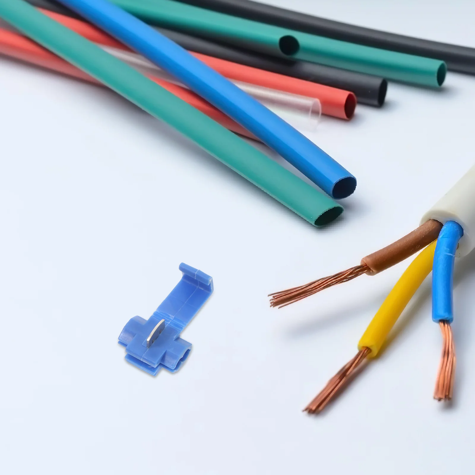 

160Pcs T Tap Wire Connectors Kit Quick Splice Electrical Terminals Self-Stripping Insulated Male Disconnects Waterproof T