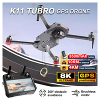 NEW K11 Tubro GPS 2024 8K HD Professional Camera Drone GPS Smart Avoiding Obstacles RC Quadcopter Helicopter With 3-Axis Gimbal