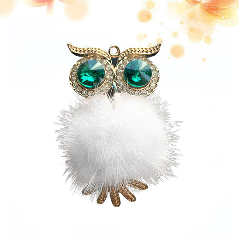 

Owl Car Perfume Clip Rhinestone Decorative Aromatherapy Diffuser Vent Clip Auto Essential Oil Charm White