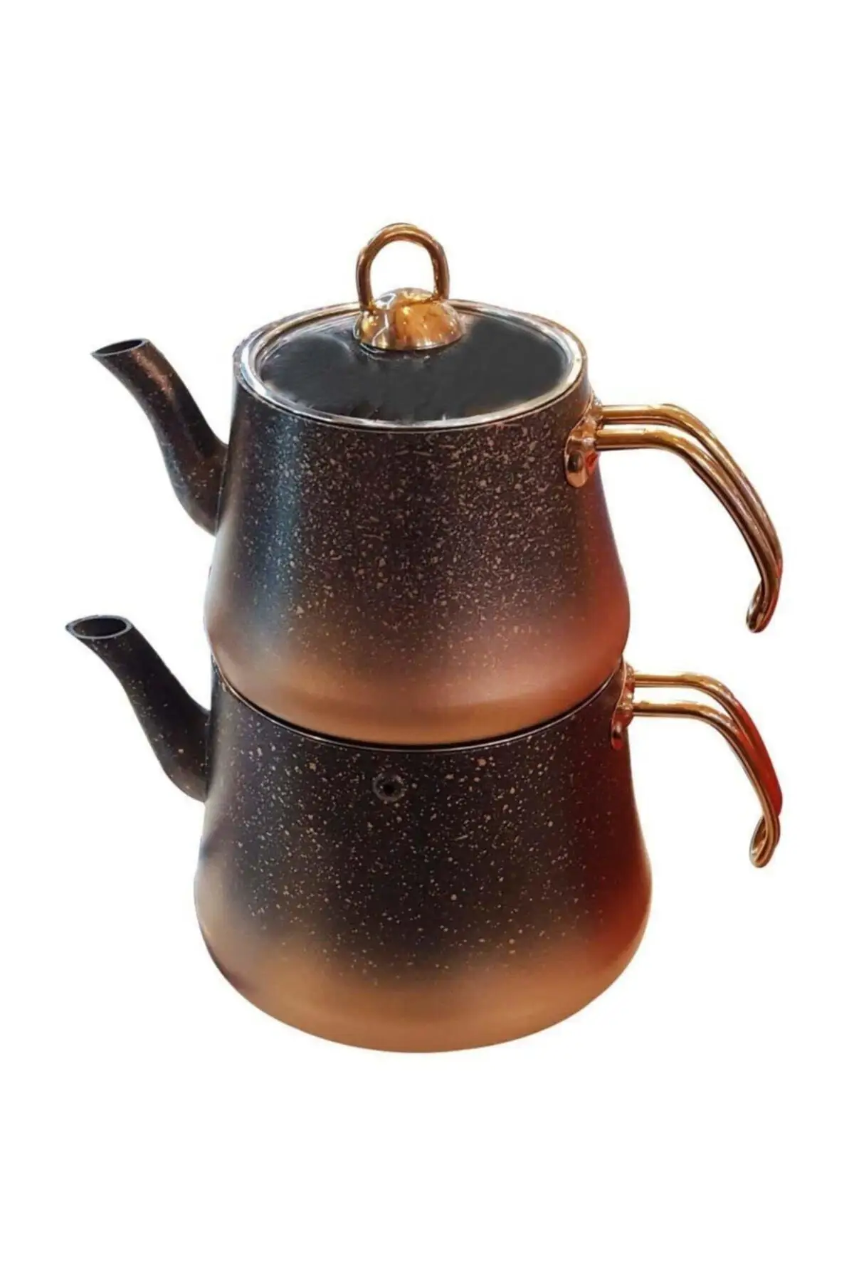 4pcs Granite L Size Teapot Glass Cover Copper 3 set tea service english filter Water Warmer Boiler Coffee Pot with hardboiled