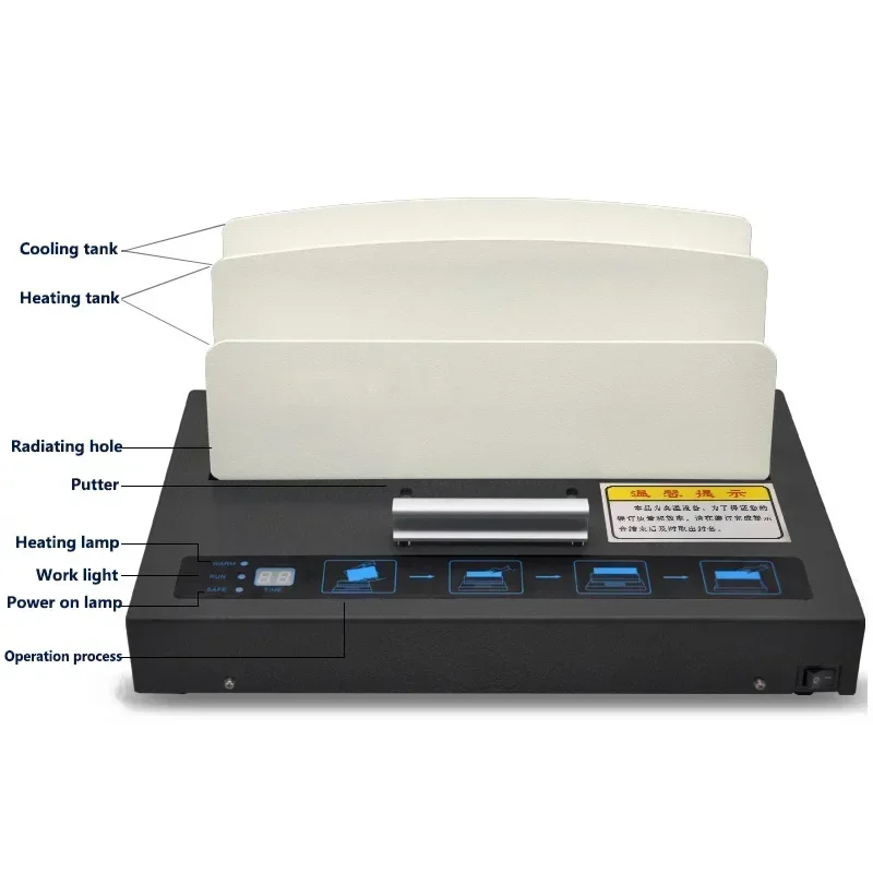Compact, modern hot-melt binding machine for office use—suitable for manuals,financial vouchers,contracts A4 document,and envelo