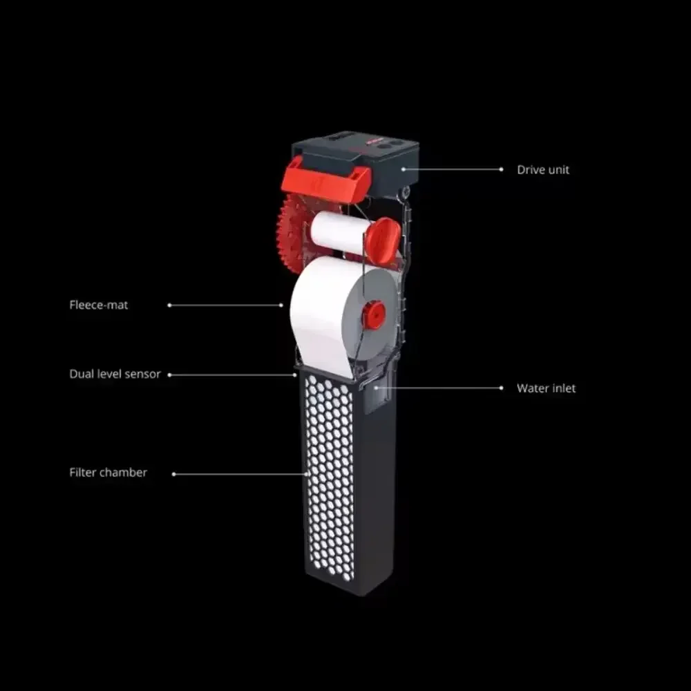 NanoMat Aquarium Roller Filter Automatic Compact Processor Controlled Recommended for Systems up to 200L/53gal