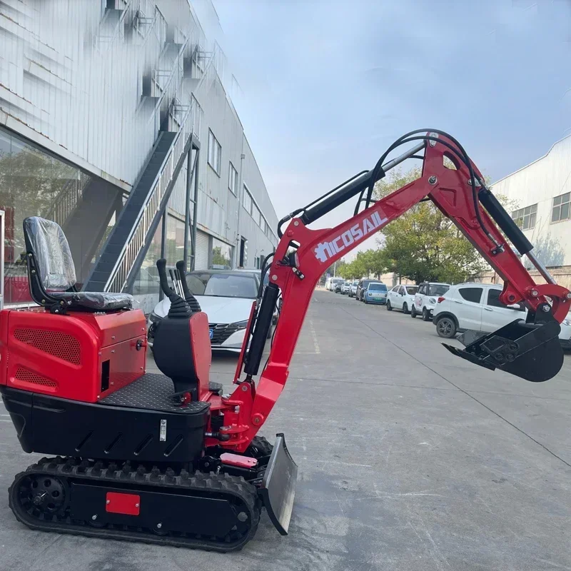 Customized  Mini Excavator 1200kg Small Digger Micro Digging Machine home use Hydraulic Crawler Mini Excavators 1.2Ton EPA