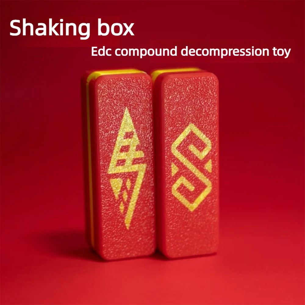 SJYEDC Vibration Box  Vibrating Tactile Feedback Direct-drive Magnetic Mechanical Fingertip Push Card Desktop Decompression Toy
