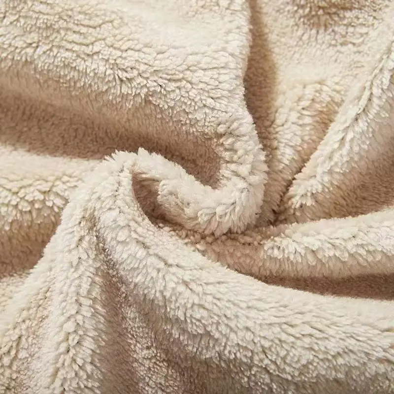 Ensemble polaire d'agneau pour hommes, vêtements chauds d'hiver résistants au froid avec sweat à capuche et pantalon en polaire épaisse, grand ensemble deux pièces explosif à la mode