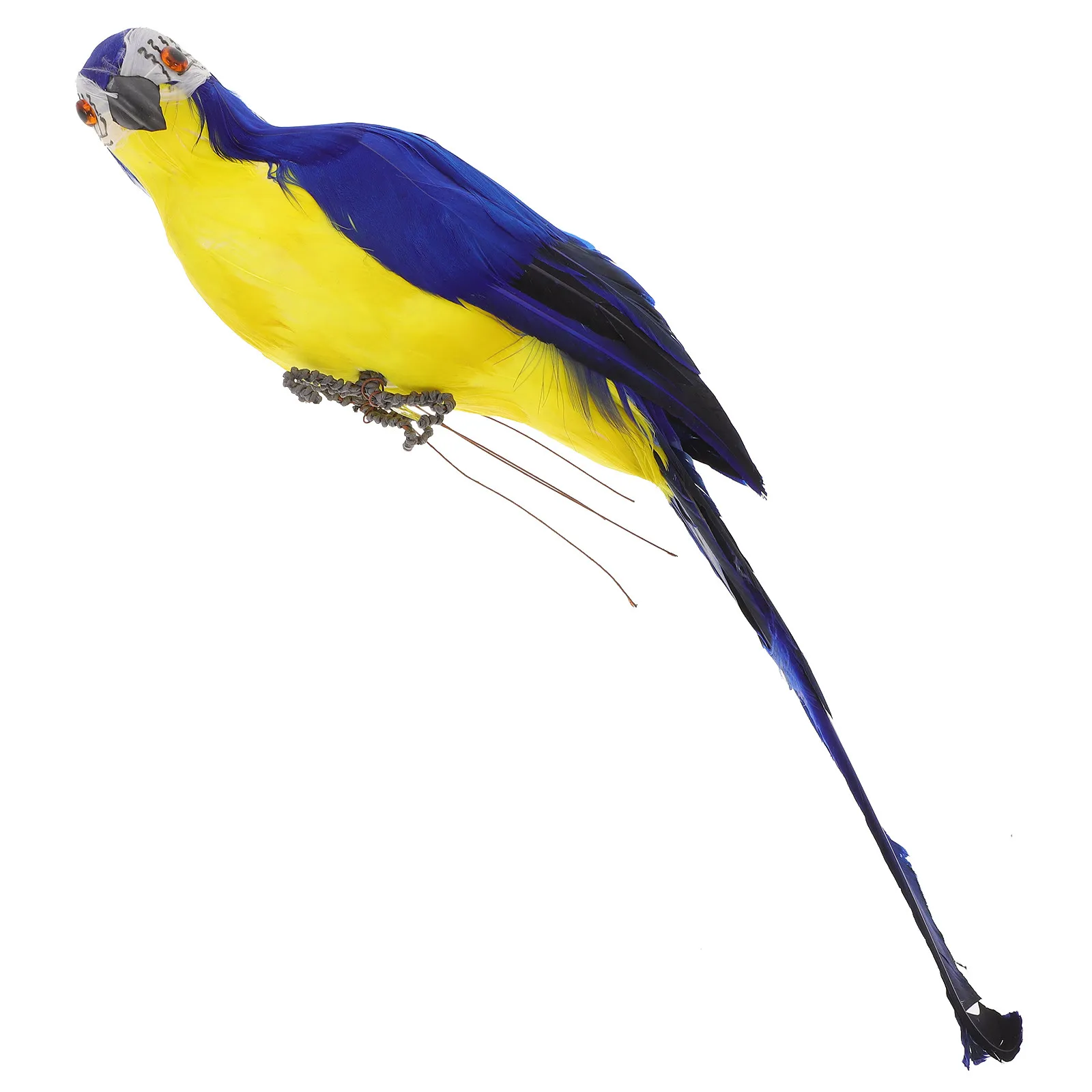 

Реалистичная фигурка попугая из утиного пера и пенопласта для декора сада, улицы, двора, парка, яркая, 1 шт.