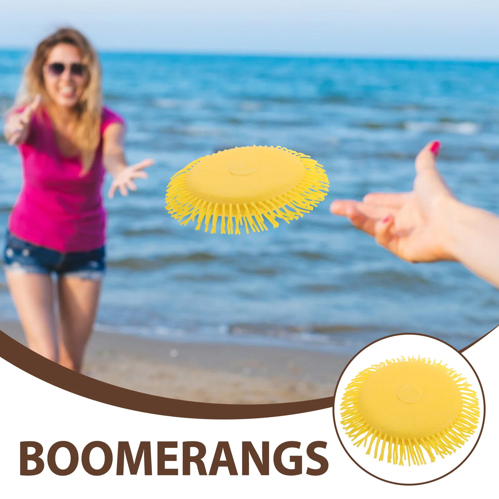 قطعتان من القرص الطائر الماص للألعاب المائية خفيفة الوزن للاستخدام في الهواء الطلق وحمام السباحة والشاطئ وتعزز اللعب النشط #2