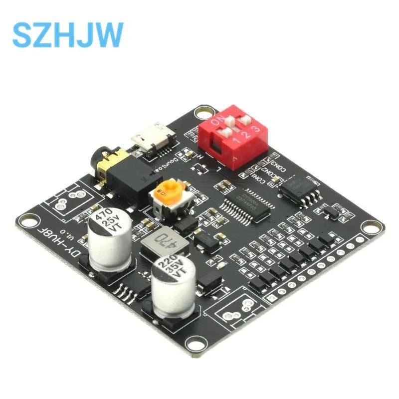 DY-HV8F alimentatore 12V/24V modulo di riproduzione vocale 10W/20W che supporta la scheda Micro SD lettore musicale MP3 per Arduino