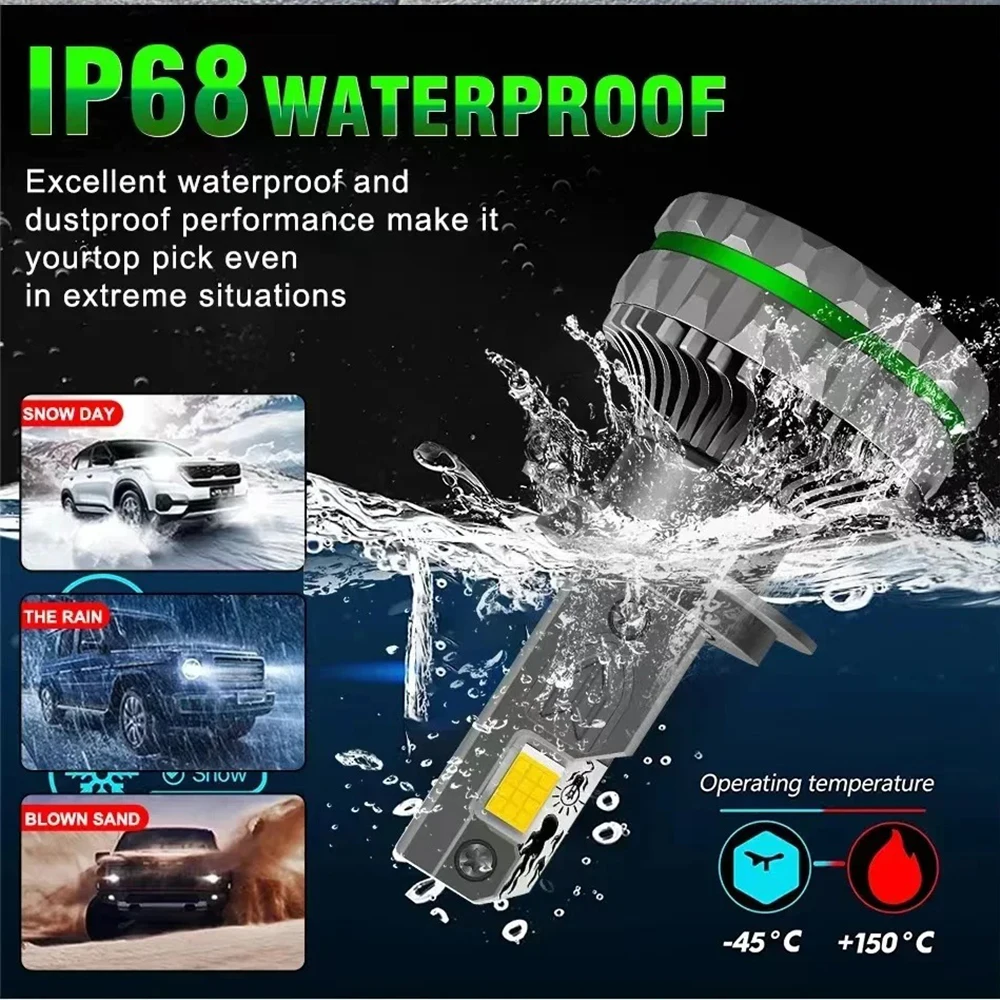 H7 LED Headlights Bulbs for Car Canbus 6800W Motorcycle Automobiles H4 Led Fog Light H1 H11 Headlamp 9005 HB3 9006 HB4 9012 Hir2 - Image 5