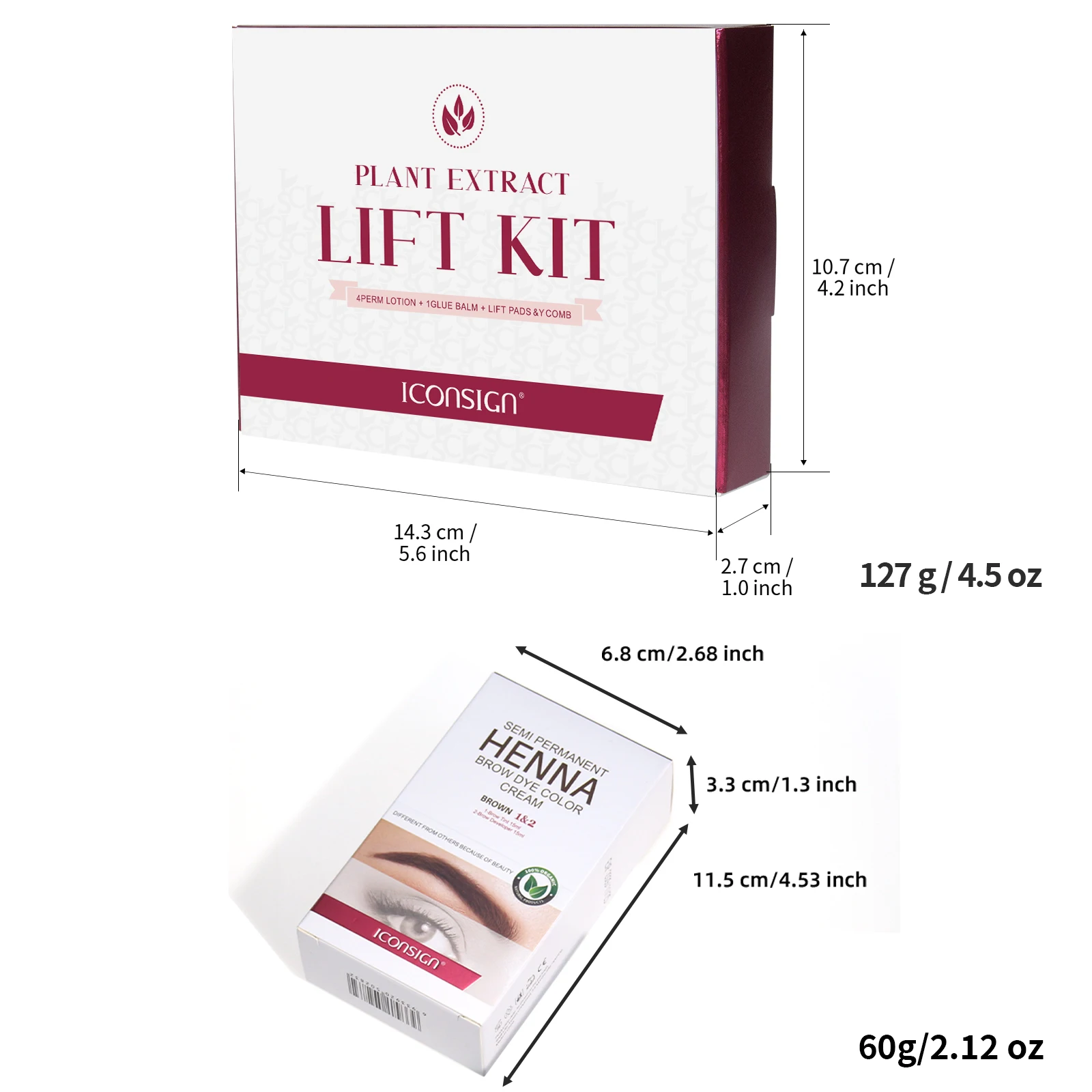 Kit de levantamento e matiz de cílios, tintura de sobrancelha semipermanente, kit de permanente de cílios profissional, conjunto de laminação de sobrancelha, tintura preta, ferramentas de maquiagem de sobrancelha