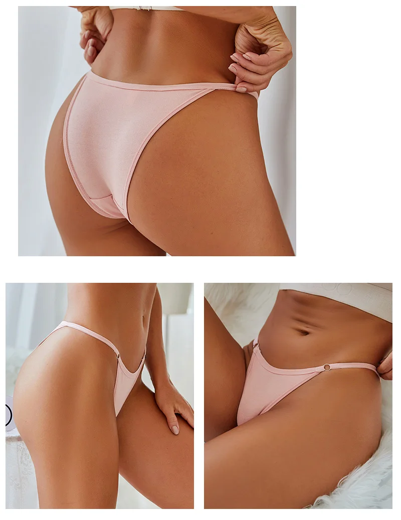 FINETOO 3 Teile/satz frauen Baumwolle Höschen Niedrige Taille Bikini-Slip M-2XL Damen Unterwäsche Weibliche Weiche Feste Unterhose Dessous Neue – Detail 12