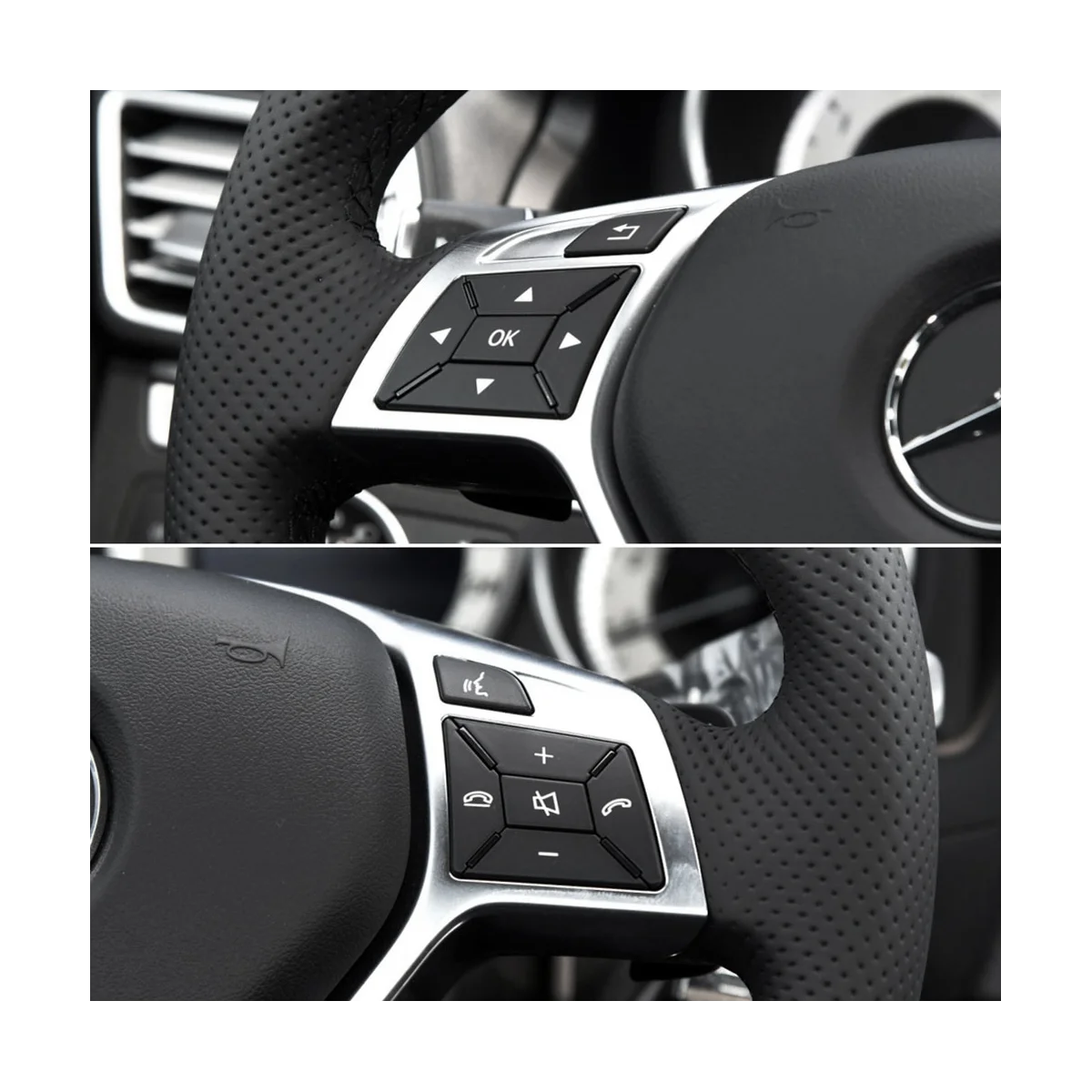 

Car Steering Wheel Button Cover Menu Control Switch A2185400162 for Mercedes-Benz W204 W117 W218 W156 W246 A1725400262 A