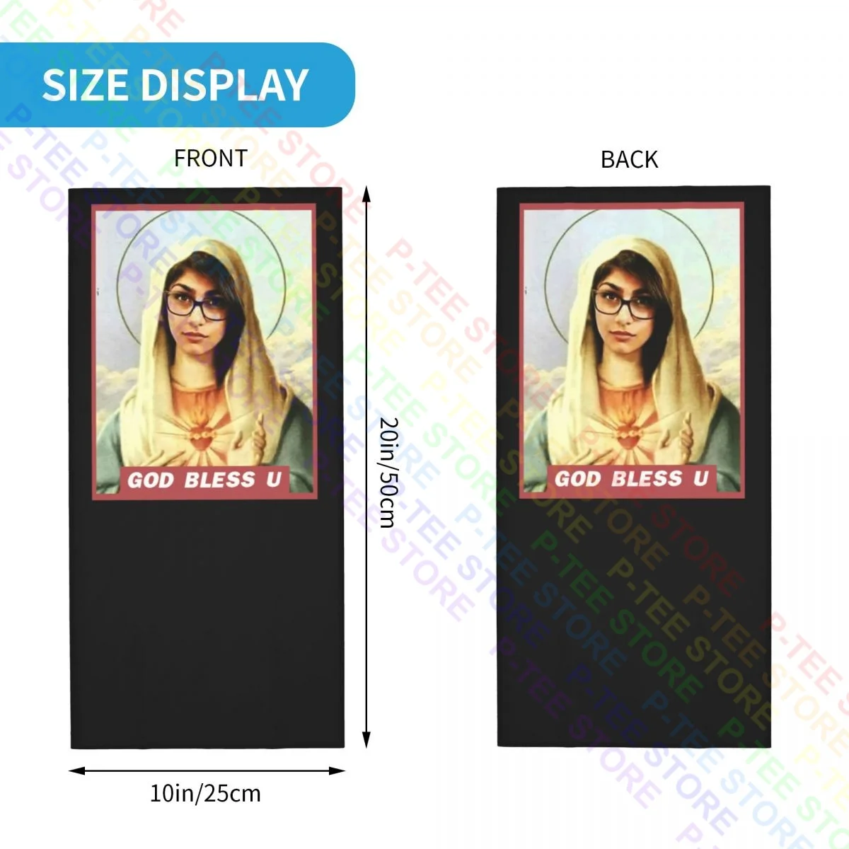 Gott segne mia Khalifa Hals Gamasche Bandana Schal Gesichts maske Unisex Outdoor Gesicht Kopf wickel