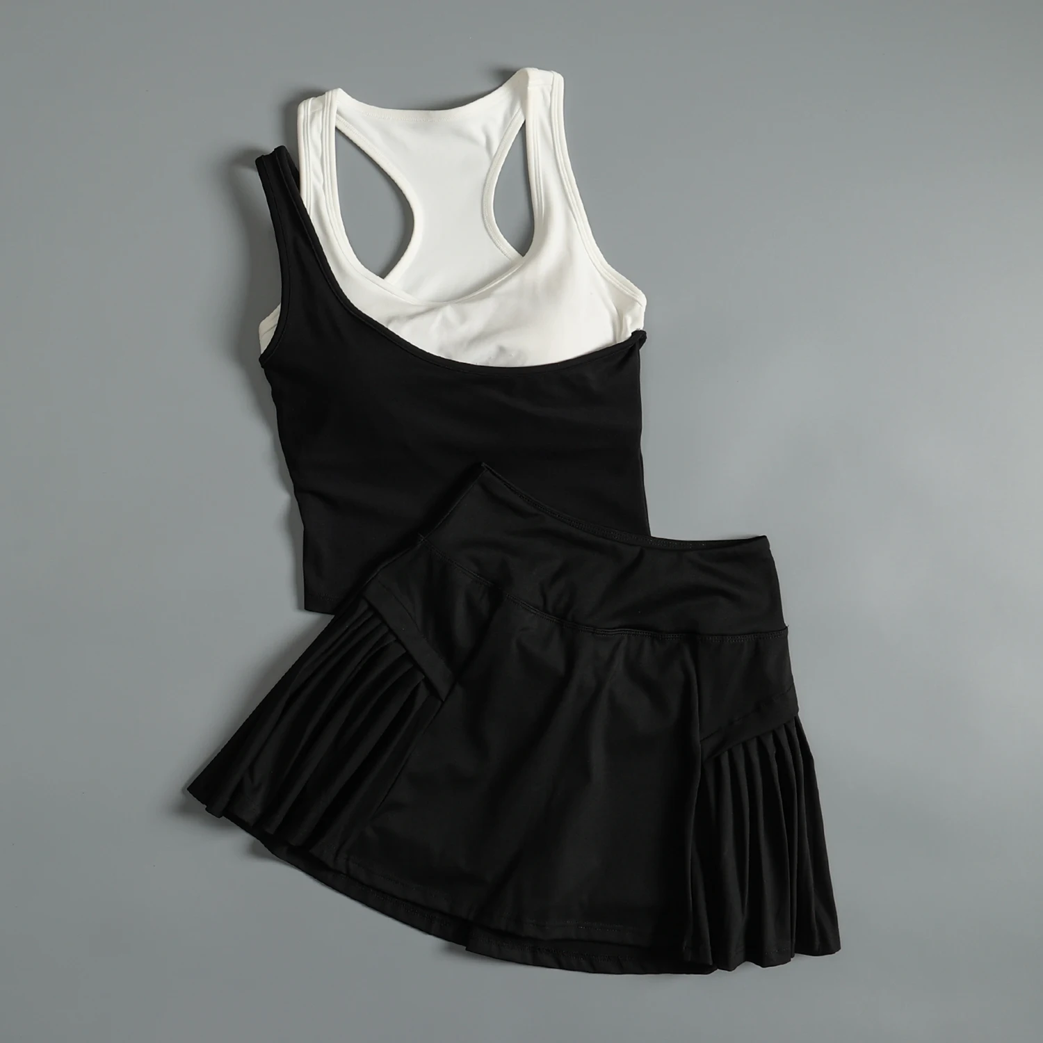 Advanced sports suit for women in summer breast covering yoga running speed dry vest tennis badminton fitness suit image 4