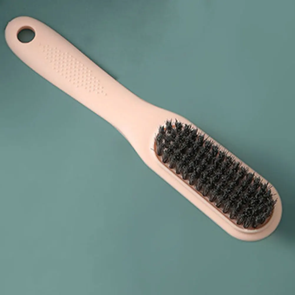 

Laundry Brush for Shoes Clothes Cleaning Washing Soft Stain Pink Portable Scrub Shoe Tool Long Handle Household