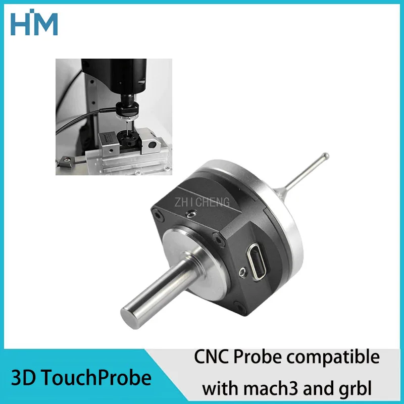 CNC latest V6 anti-roll 3D Touch Probe edge finder to find the center desktop CNC probe compatible with mach3 and grbl engraving