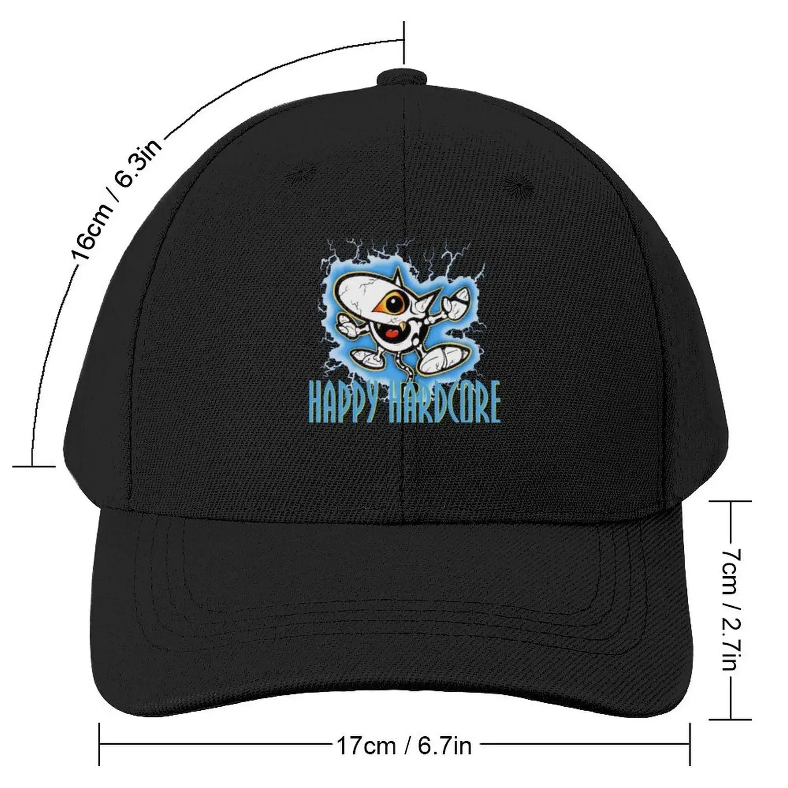 Happy Hardcore Storm Baseball Cap hats for men Thermal Visor Boy Women's