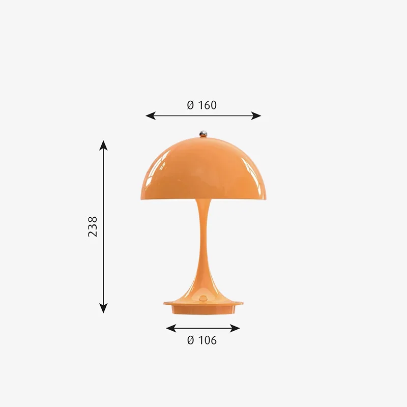 

Muchroom LED 3 colour Cordless Rechargeable Table Lamp for Bedroom Decoration Desk Lamp for Restaurant Lights Table Lamp
