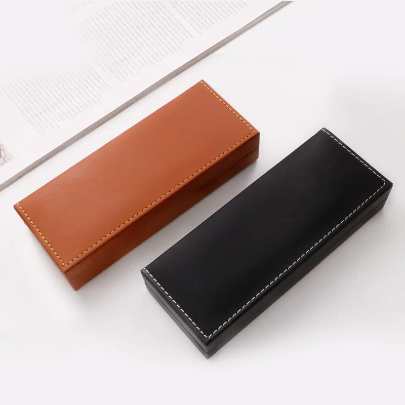 2024 High Quality Fountain Pen Box Exquisite Pu Leather Pen Case Creative Birthday Gifts Souvenir Pen Box School Office Supplies