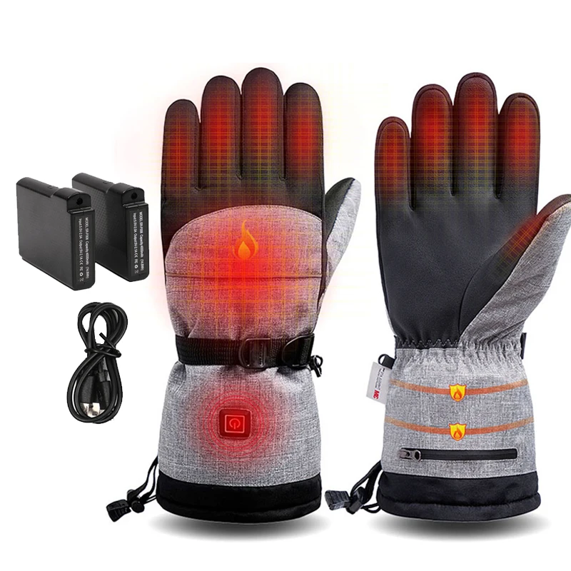 

Winter Ski Motorcycle Fishing Rechargeable Battery Heating Gloves