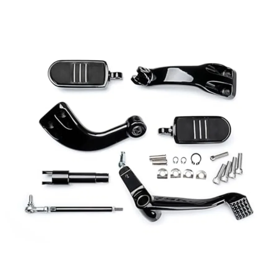 Kit di comandi centrali con pedane Leve Accessori di montaggio per collegamento compatibili per Harley Sportster Custom Roadster Lo 20042013