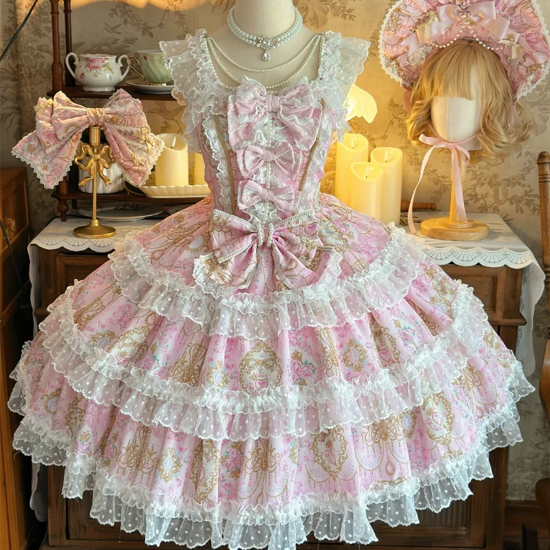 

- Candelabra Ode - Doll-like Sweet Lolita JSK Dress, Side Zipper by Hanguliang PRE ORDER / 45 days