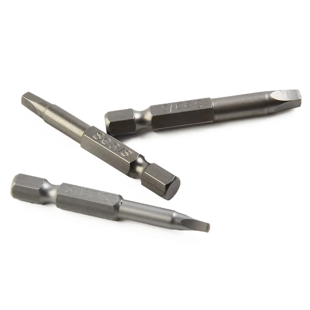 3 قطعة 50 مللي متر مربع رئيس سائق بت مفك مغناطيسي بت أداة مجموعة الصلب مفك مسامير بت لإصلاح أداة اليد بت عدة