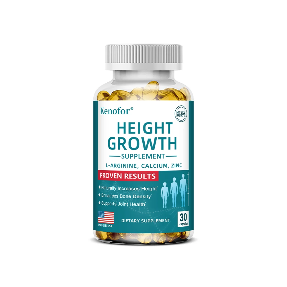 Integratore naturale di calcio e vitamina D per la crescita in altezza, capsule vegetariane, aumenta la densità ossea, capsule per favorire la crescita in altezza (adulti)._voghion.com
