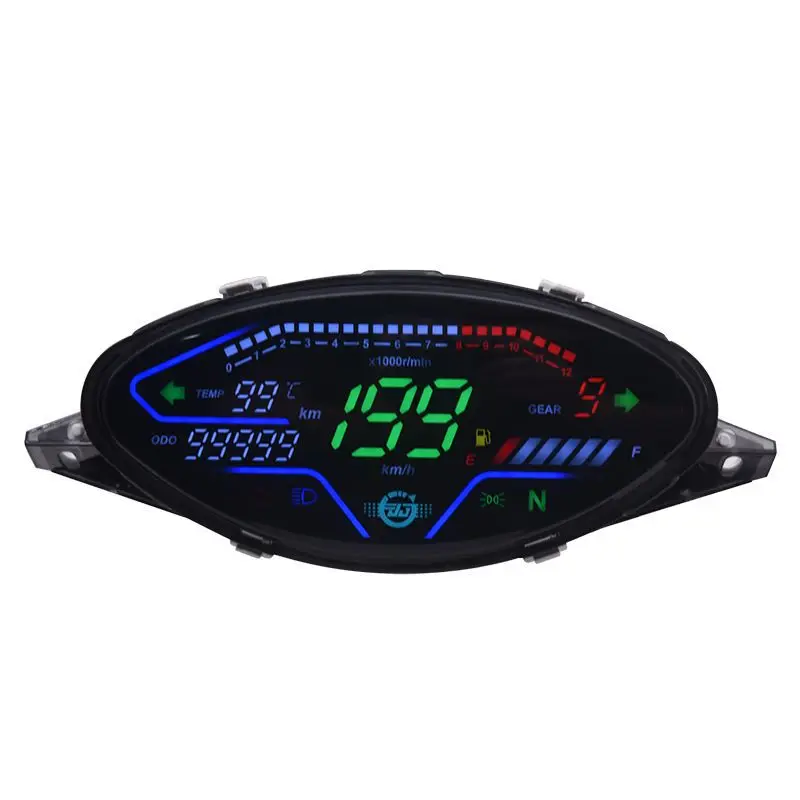 New LED Digital Motorcycle Speedometer RPM Dashboard For BIZ100 biz100 C100 Colombia,Brazil tablero velocimetro