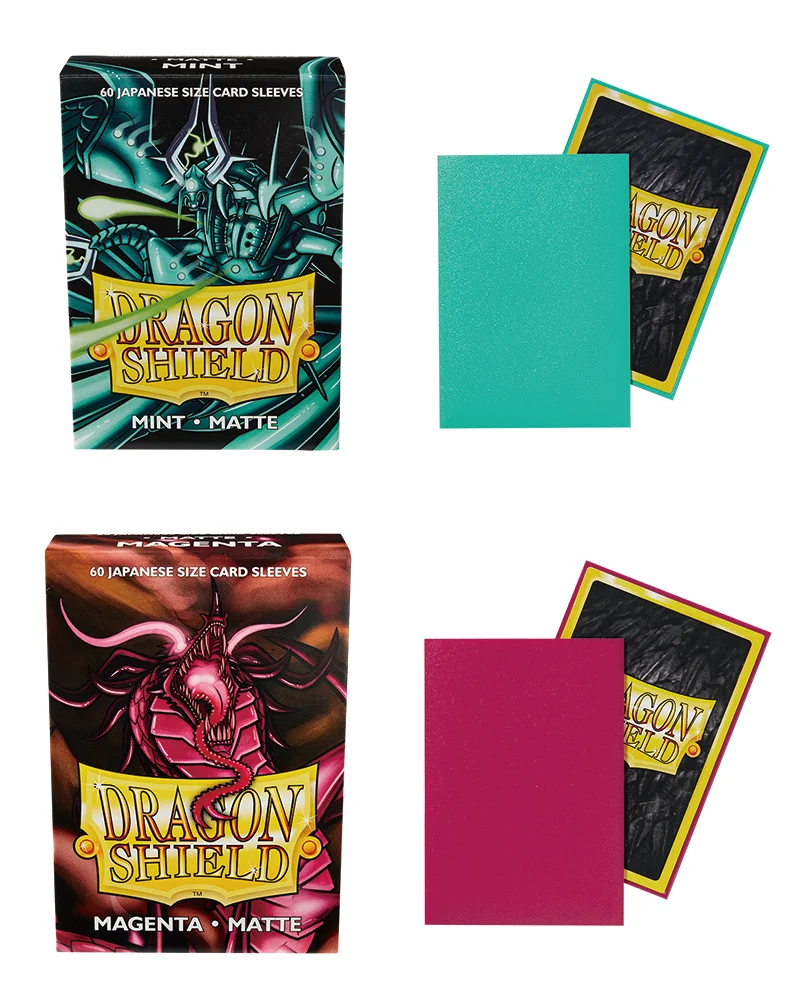 Dragon Shield-fundas para cartas de juego YGO, funda protectora para cartas Japonesas yu-gi-oh, tamaño pequeño, 60 unidades por caja