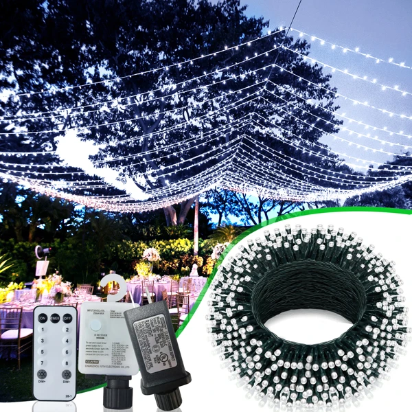 

Christmas Lights Outdoor, 197 FT 580 LED Christmas Decorations Lights/Waterproof String Fairy Lights Plug in with 8 Modes