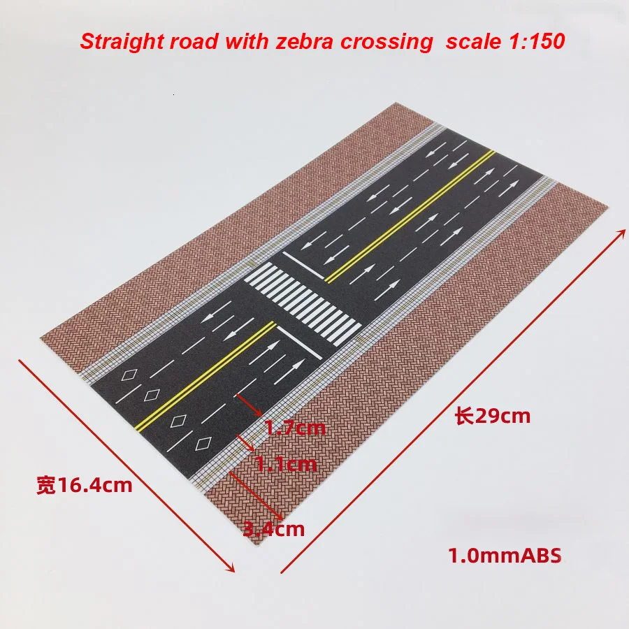 1:144/N Scale Simulation Miniature Road Highway Model For Building Sand Table Street Scene Layout Materials Diorama Kit 1Pcs