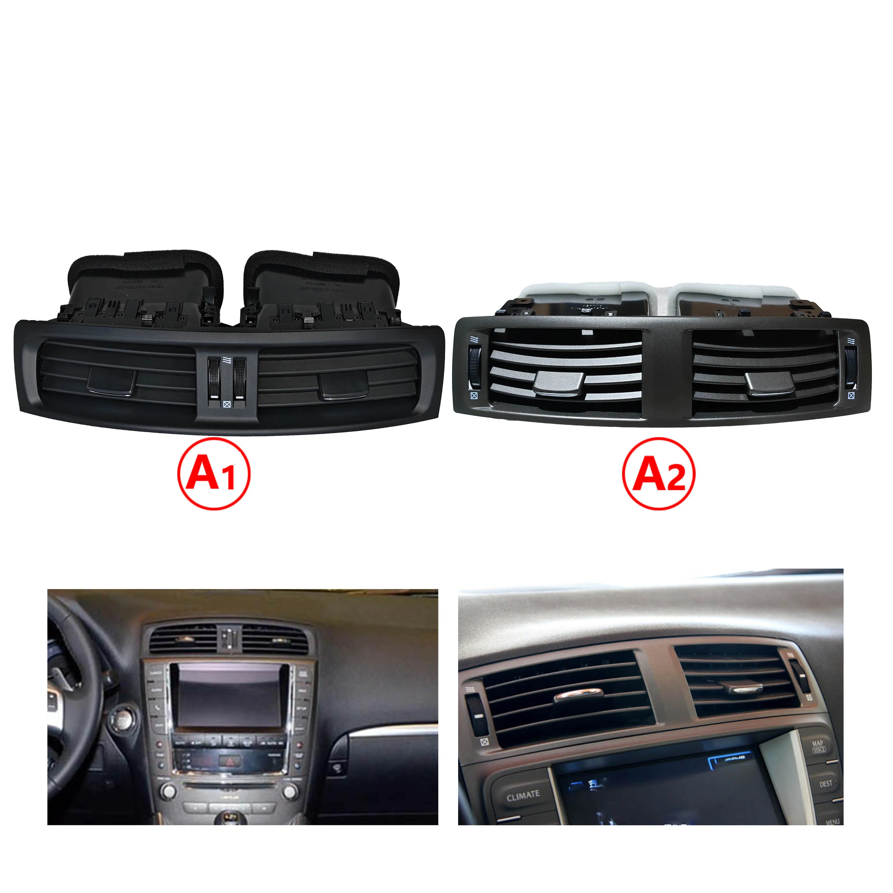 new Center Dash Air Vents Grill For Toyota for Lexus IS250 IS350/ISF 2006-2012 Air Vents for lexus IS air condition fresh window