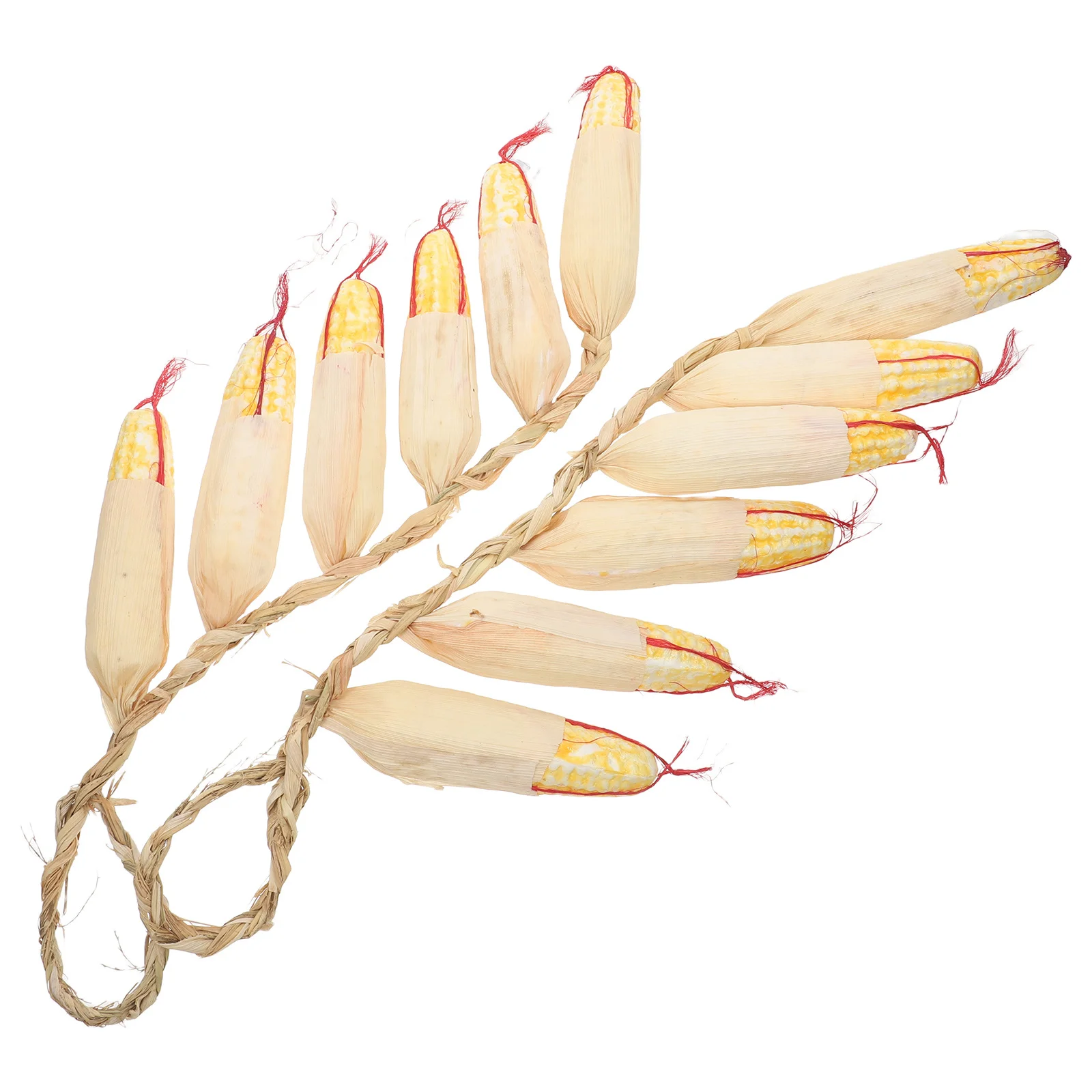 

2Pcs Hanging Fake Corn Artificial Corn Decoration Realistic Vegetable Ornament for Home Garden Kitchen Wall Decor