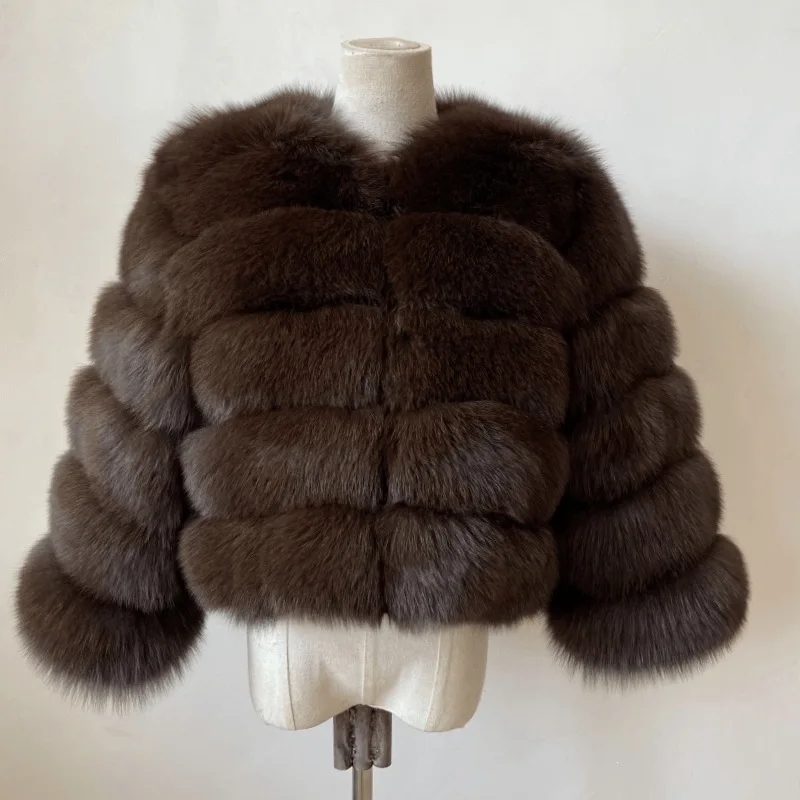 European and American Imitation Fox Fur Coat Children's Fur Coat Spliced Warm and Thickened Fur Coat Children's Winter Clothing