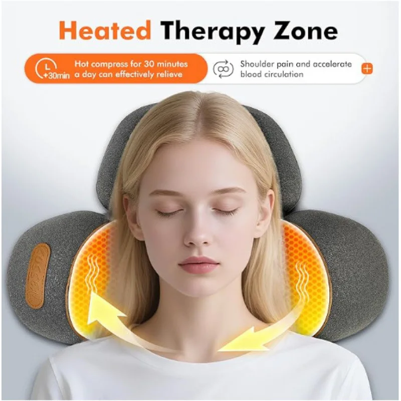 

Cervical Pillow Neck Support Sleeping Special Massage Spine Non Traction Heating Repair Cylinder
