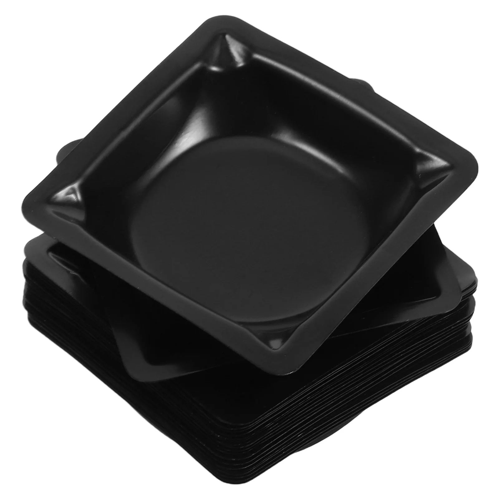 

20 PCS Laboratory Weighing Dishes Weight Pan Tray Kitchen Accessories Plastic Measuring Trays Square Work