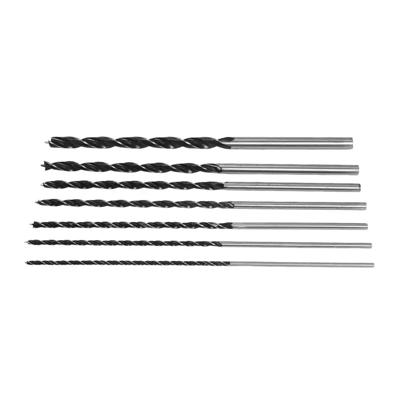 ab33-7個入り超長木工用ドリルビットセット-12インチ-300mm-ドリルビット-diy木工ツール-スパイラルドリル-超長ドリル
