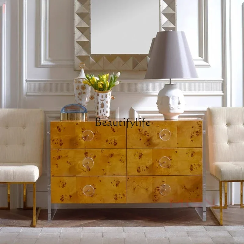 

*high-value six-drawer locker living room dining side cabinet