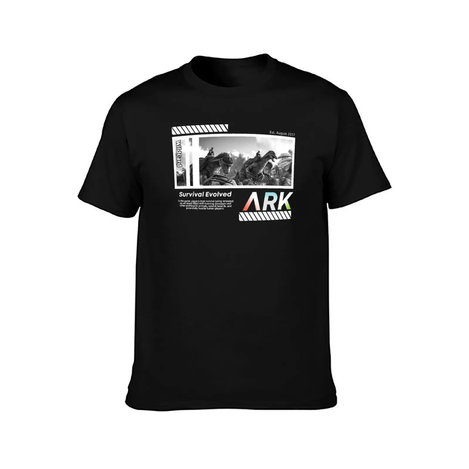 ARK Survival Evolved Simple Design T-Shirt Summer Casual Cotton Tee Oversized Streetwear Tops Vintage Graphic Print