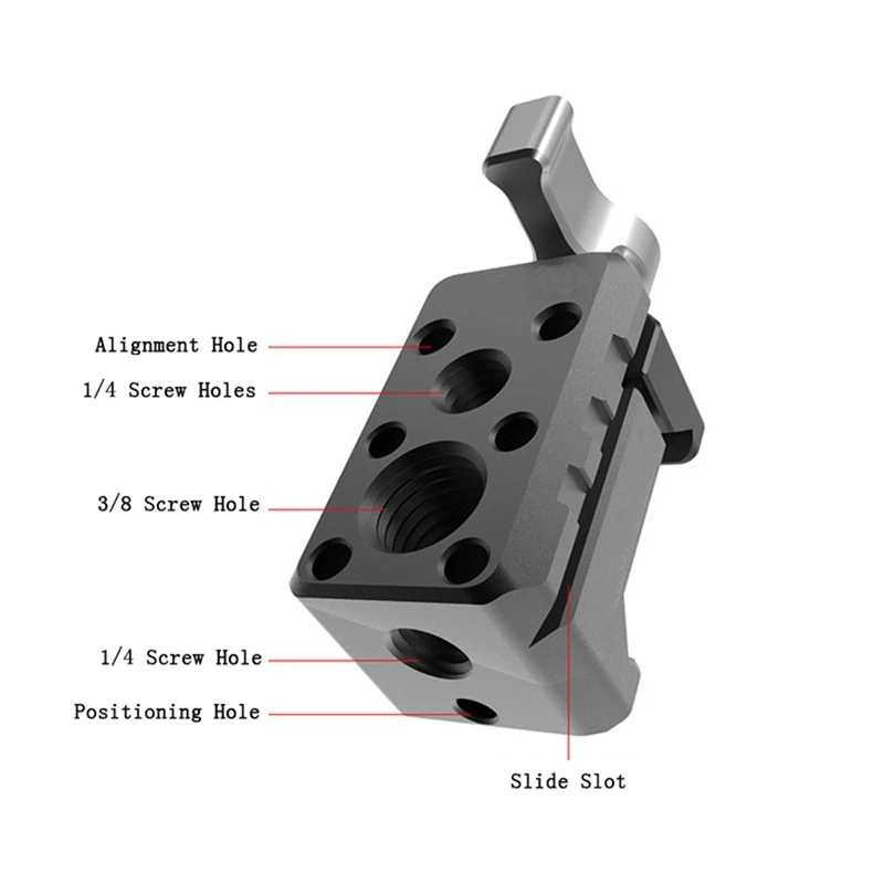 Clamp Quick Release Clamp With 1/4 3/8 Thread For Cold Shoe Support Camera Cage For ARRI Locating Microphone Magic Arm