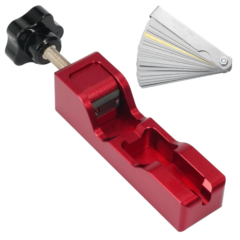 

Mreoocar Spark Plug Gap Tool Universal Spark Plug Gapper with 32 Blade Steel Feeler Gauge Thread Spark Plugs Compatible